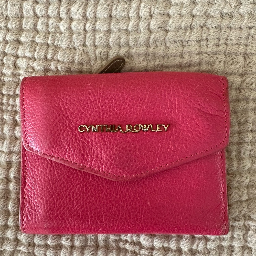 Cynthia Rowley Pink Pebbled Leather Wallet